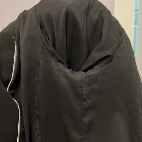 WHBM size 2 black jacket with ruffles and usable pockets. Very gently used. - Picture 9 of 13